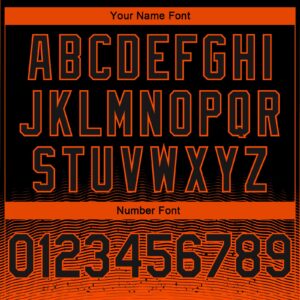 Custom Black Orange Fade Fashion Authentic City Edition Basketball Jersey