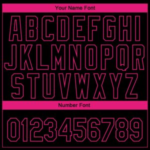 Custom Black Hot Pink-White 3D Pink Ribbon Breast Cancer Awareness Month Women Health Care Support Authentic Baseball Jersey