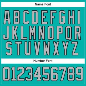 Custom Aqua Gray-Black Hockey Lace Neck Jersey