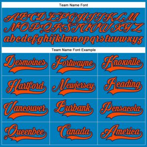 Custom Blue Orange-Navy Hockey Lace Neck Jersey