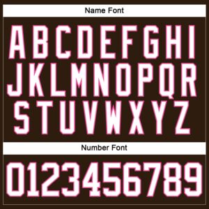 Custom Brown White-Pink Hockey Lace Neck Jersey