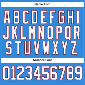 Custom Electric Blue White-Red Hockey Lace Neck Jersey