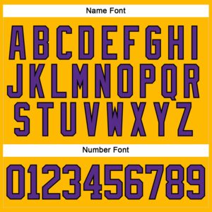 Custom Gold Purple-Black Hockey Lace Neck Jersey