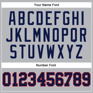 Custom Gray Navy Pinstripe Navy-Red Authentic Basketball Jersey