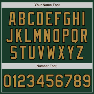 Custom Green Old Gold-Black Authentic Baseball Jersey