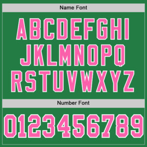 Custom Grass Green Pink-White Mesh Authentic Football Jersey