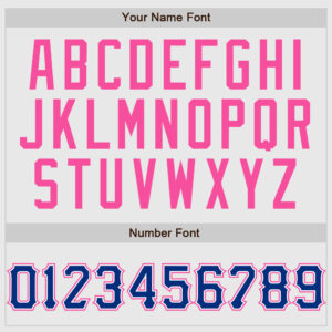 Custom White Pink Pinstripe Royal-Pink Authentic Raglan Sleeves Baseball Jersey