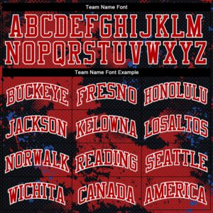 Custom Red Black-White Round Neck Sublimation Basketball Suit Jersey