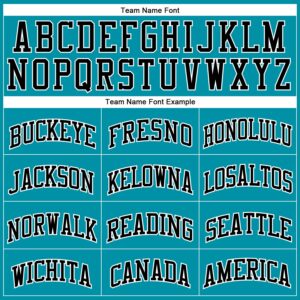 Custom Teal Black Pinstripe Black-White Authentic Basketball Jersey