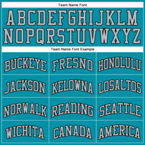 Custom Teal Black Pinstripe Gray Authentic Basketball Jersey