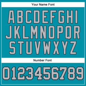 Custom Teal Black Pinstripe Gray Authentic Basketball Jersey