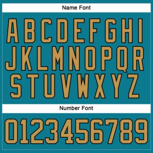 Custom Teal Old Gold-Black Hockey Lace Neck Jersey