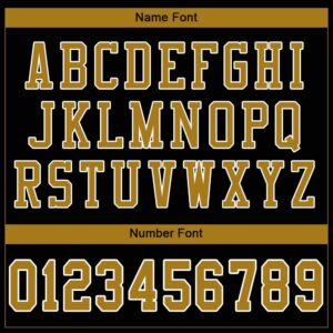 Custom Black Old Gold-White Mesh Authentic Football Jersey