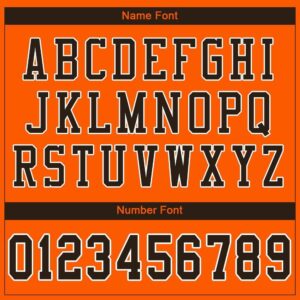 Custom Orange Brown-White Mesh Authentic Football Jersey
