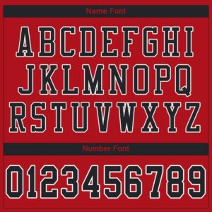 Custom Red Black-White Mesh Authentic Football Jersey