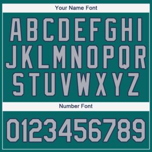 Custom Teal Gray-Navy Baseball Jersey