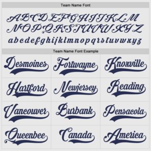 Custom White Navy Hockey Jersey